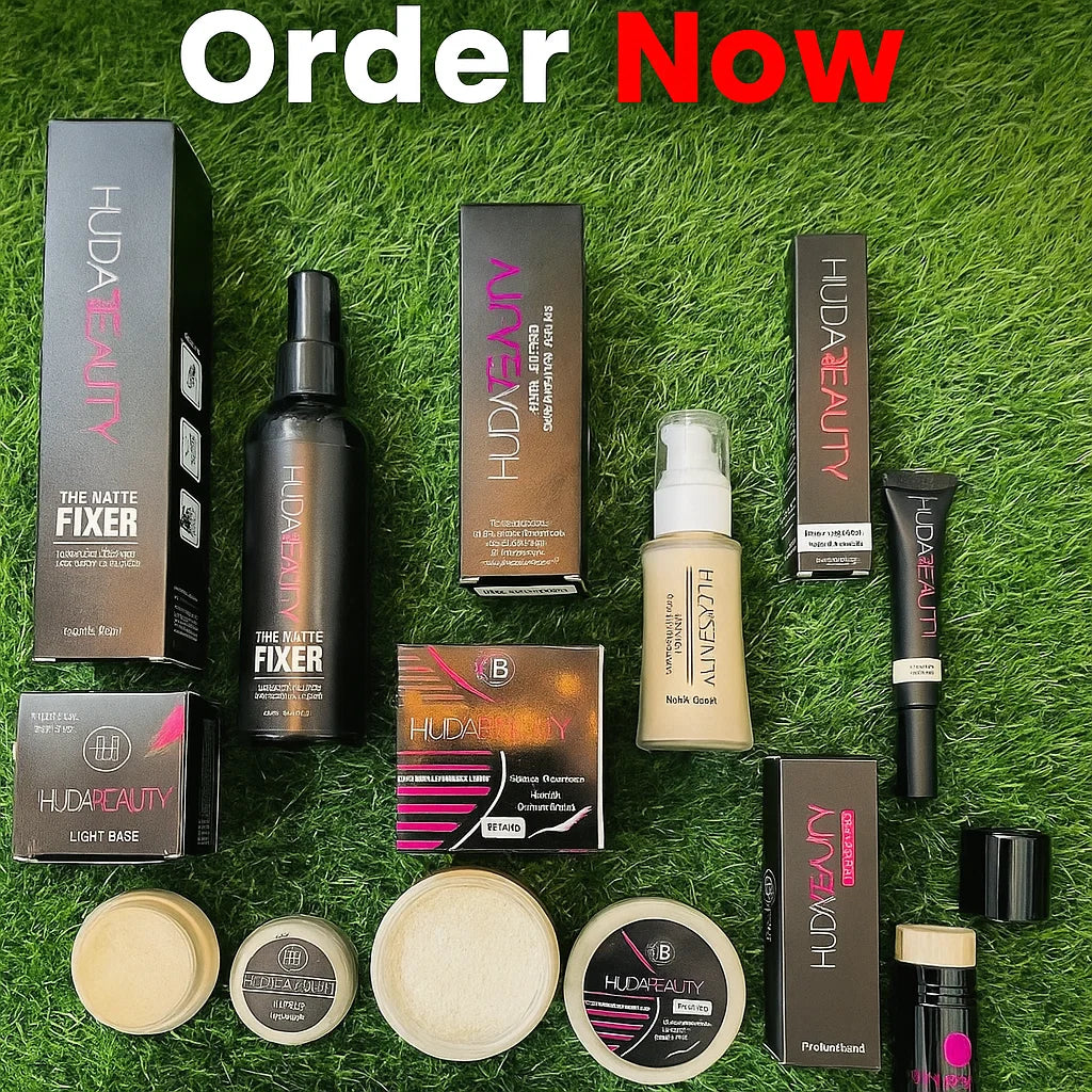 Huda Beauty Makeup Deal – 6 Pcs + 5in1 Lipstick Gift