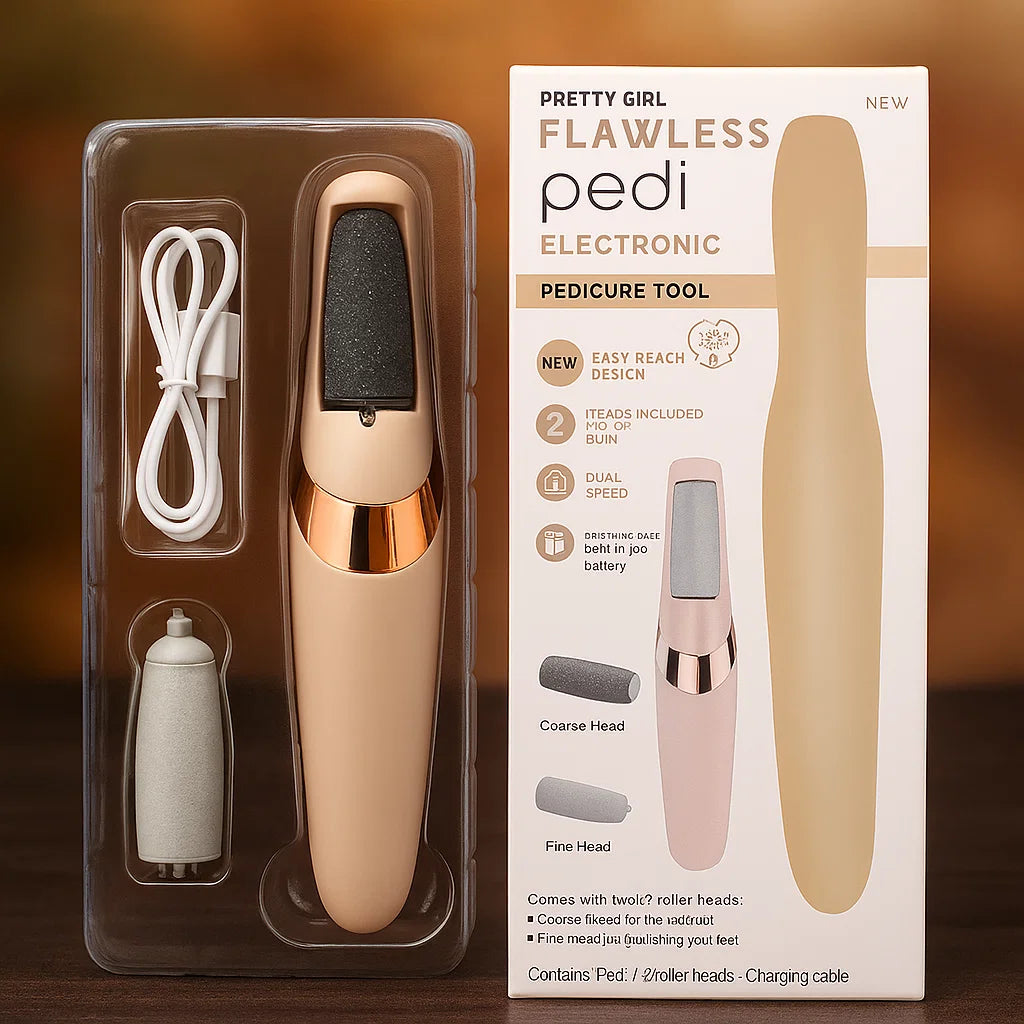 Pretty Girl Pedi Electronic Pedicure Tool – Rechargeable Foot File
