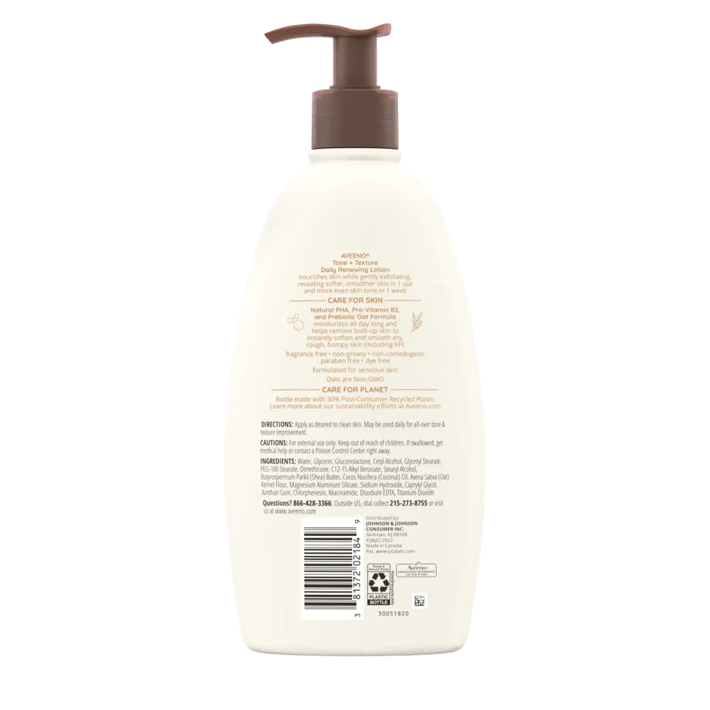 Aveeno Tone + Texture Renewing Lotion – For Sensitive Skin - 354ml