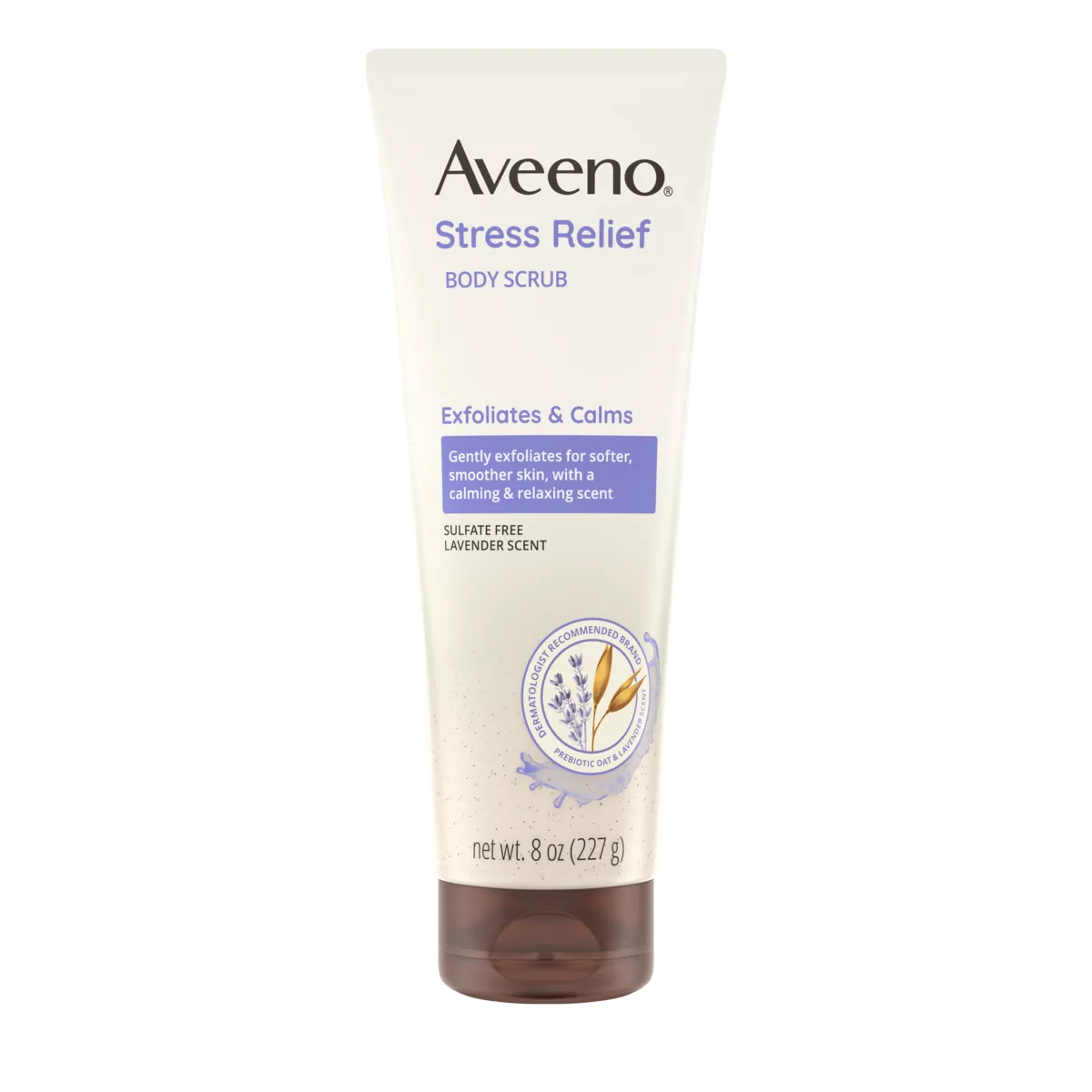 Aveeno Stress Relief Exfoliating Body Scrub – Lavender Scent - 283ml