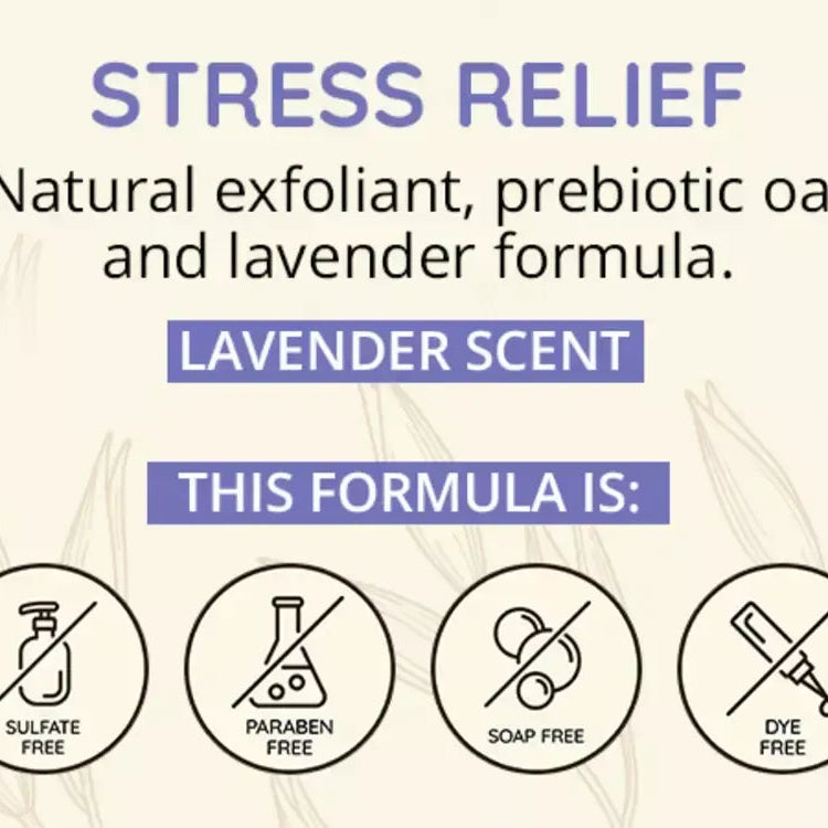 Aveeno Stress Relief Exfoliating Body Scrub – Lavender Scent - 283ml