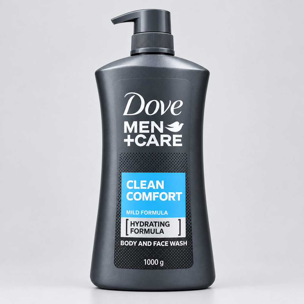 Dove Men Clean Comfort Body & Face Wash - 1000g