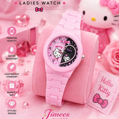 Timees Sanrio Character Pink Silicone Watch