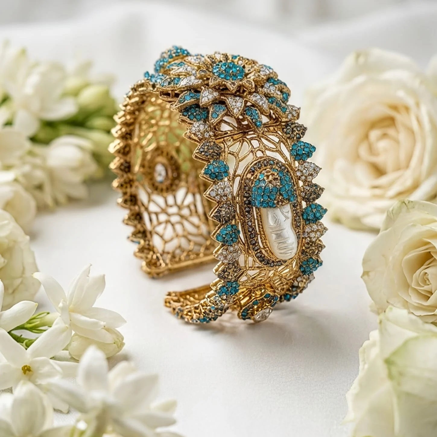 Turkish Stone Bangle – Openable Free Size