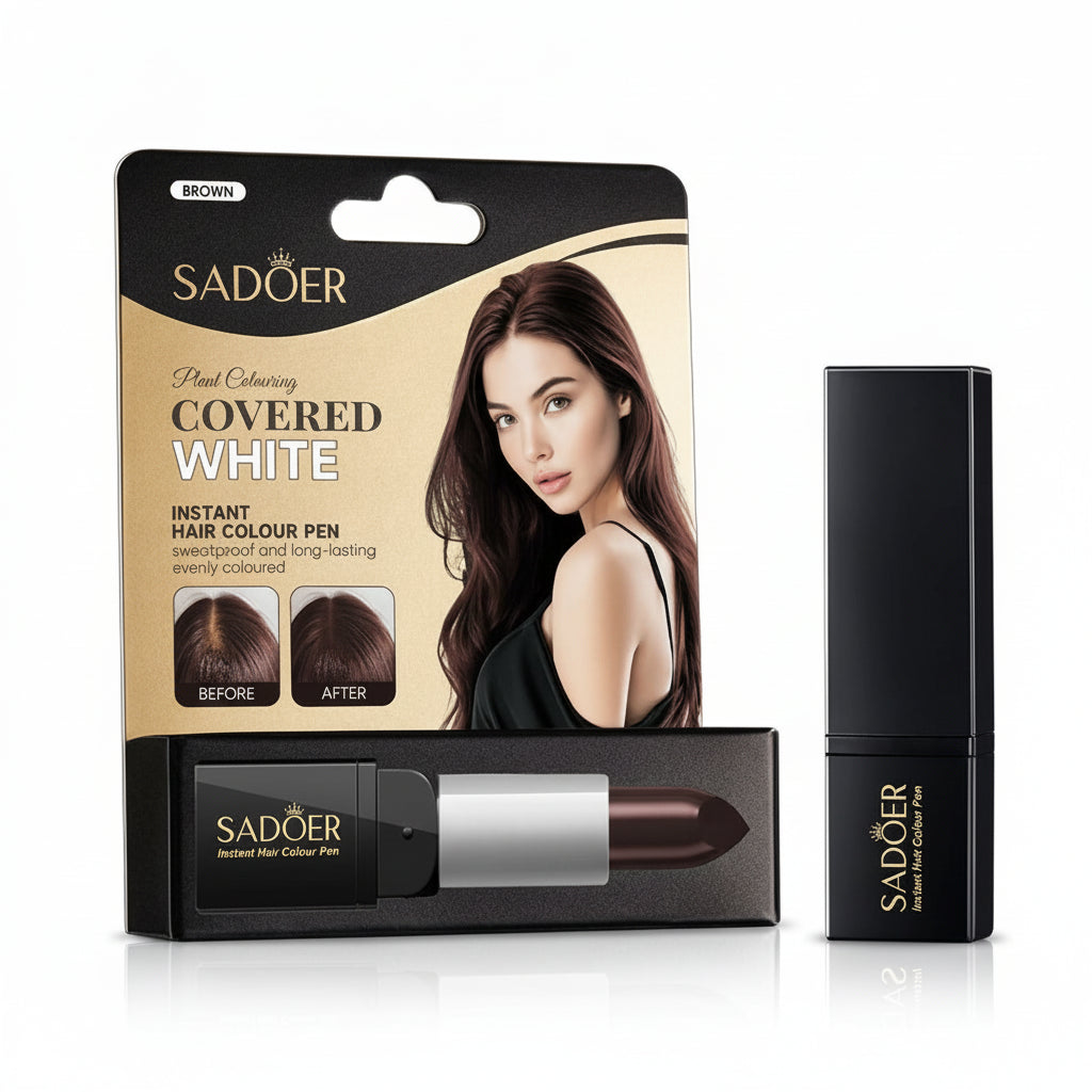 SADOER Instant Hair Colour Pen - Brown