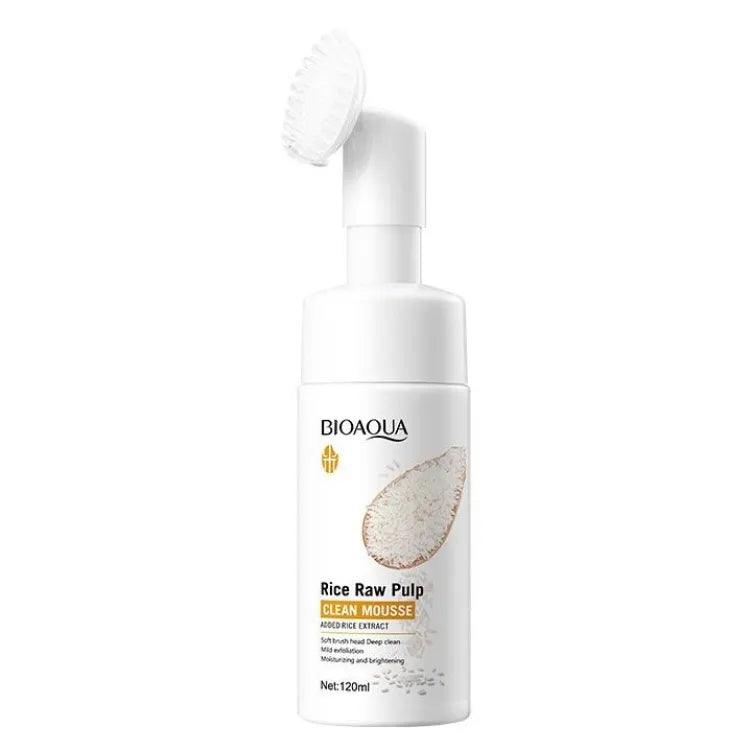 Bioaqua Rice Raw Pulp Deep Cleaning & Hydrating Mousse - 120ml
