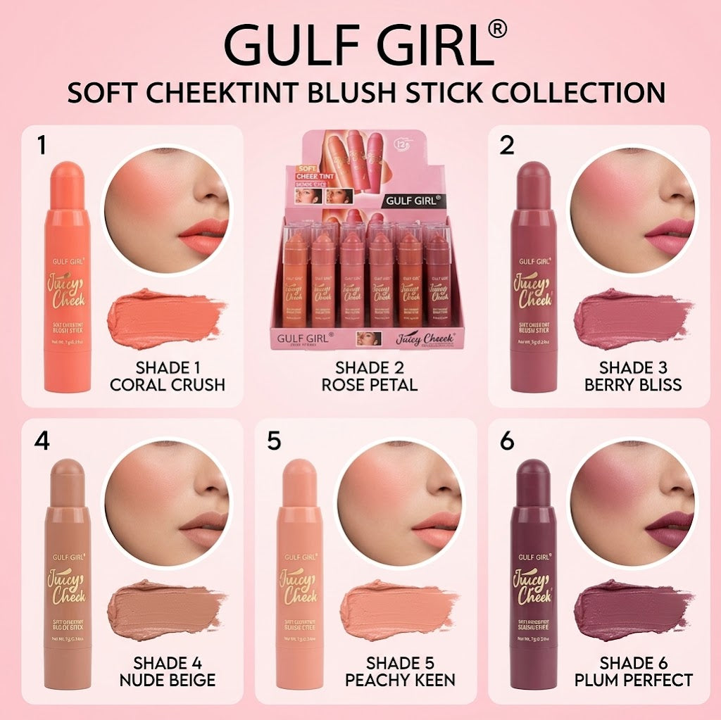Gulf Girl Juicy Cheeks Soft Cheek Tint Blush Sticks
