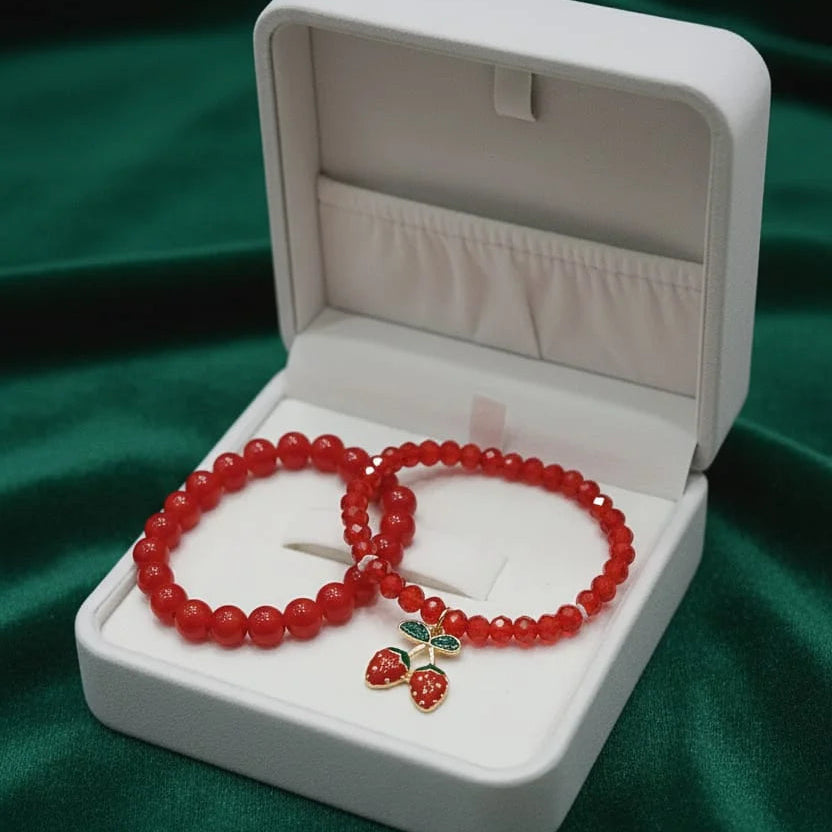 Korean style  Strawberry design bracelet - Each