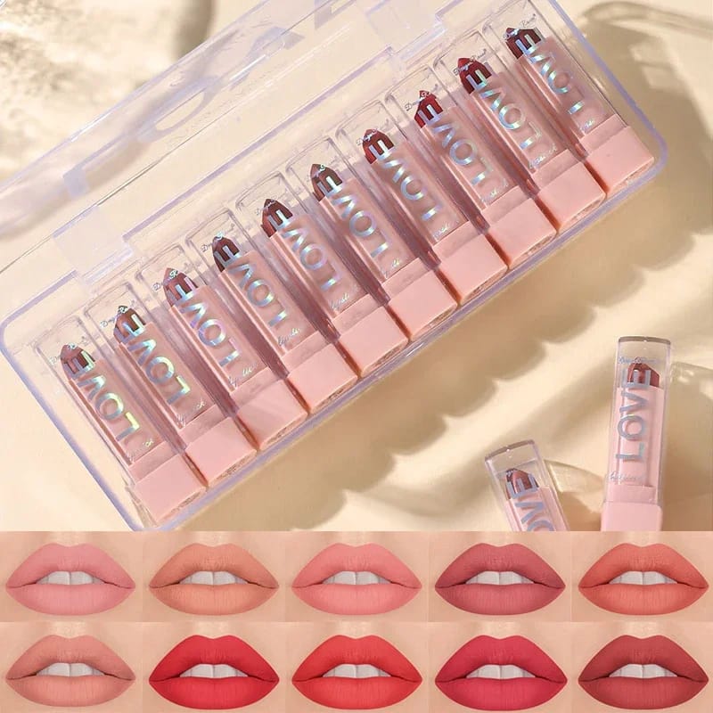 Dragon Ranee - Mini Velvet Lipstick Set of 10