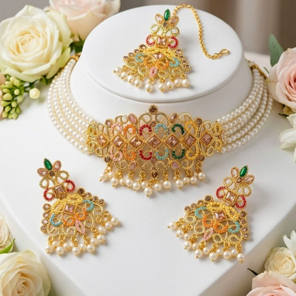 MALTI 9 Ratan choker set
