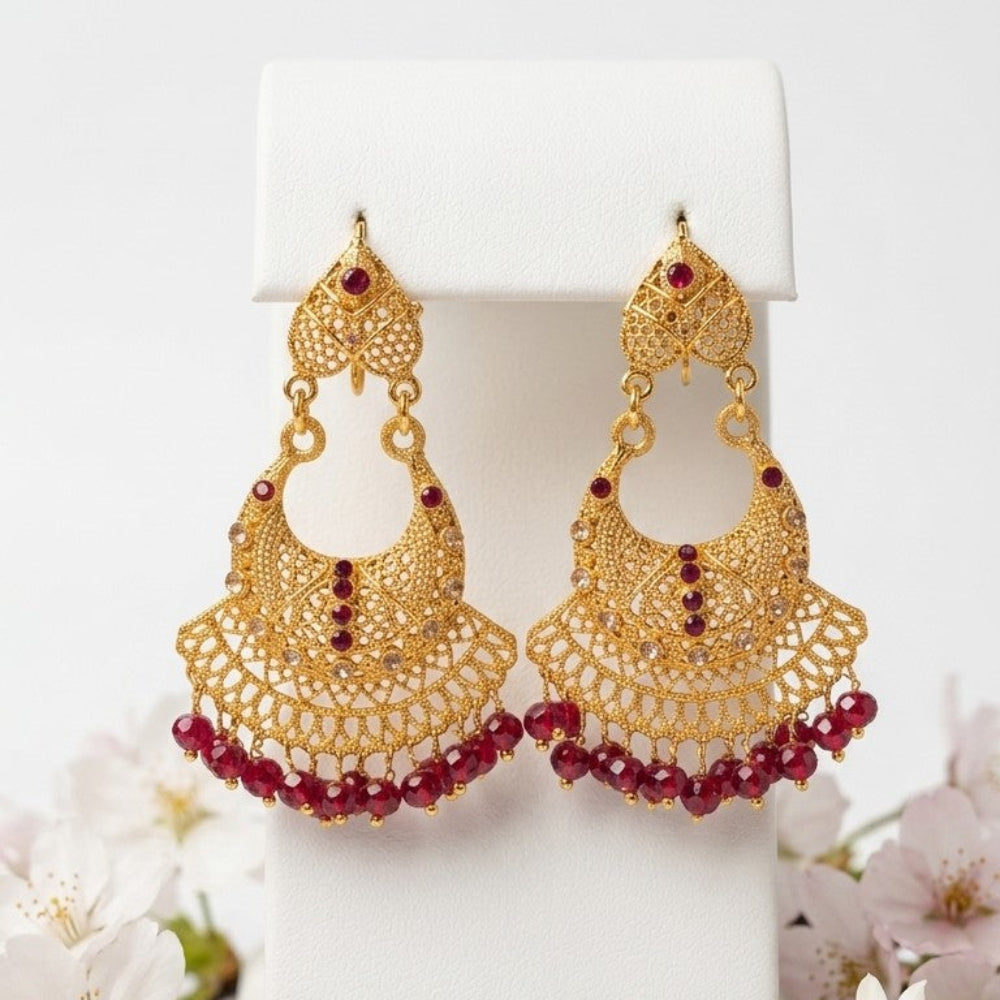 Manjos Earrings – Lightweight Golden Color Studs