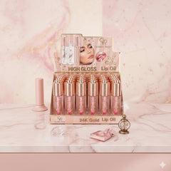QOIDEN Rose 24K Gold Pink Magic Lip Gloss