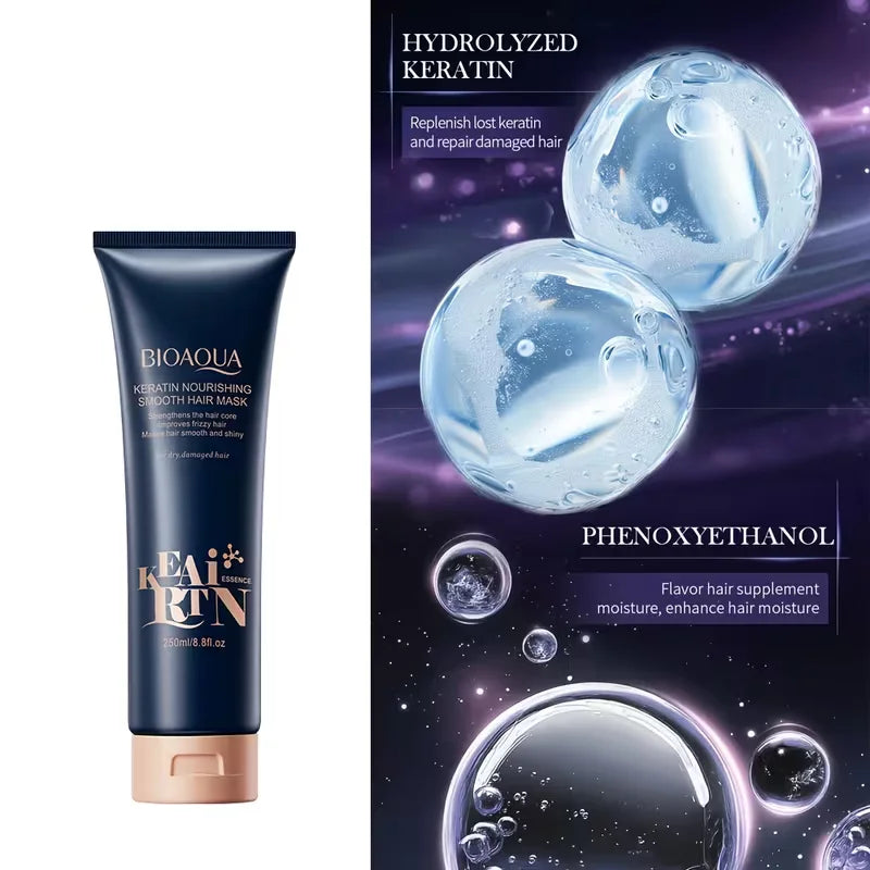Bioaqua Keratin Nourishing Smooth Hair Mask  - 500g