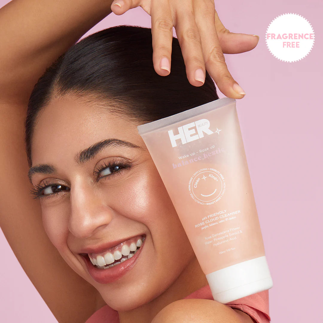 HER Beauty balance bestie pH Friendly Rose Cloud Cleanser 150ml / 5.07 fl.oz