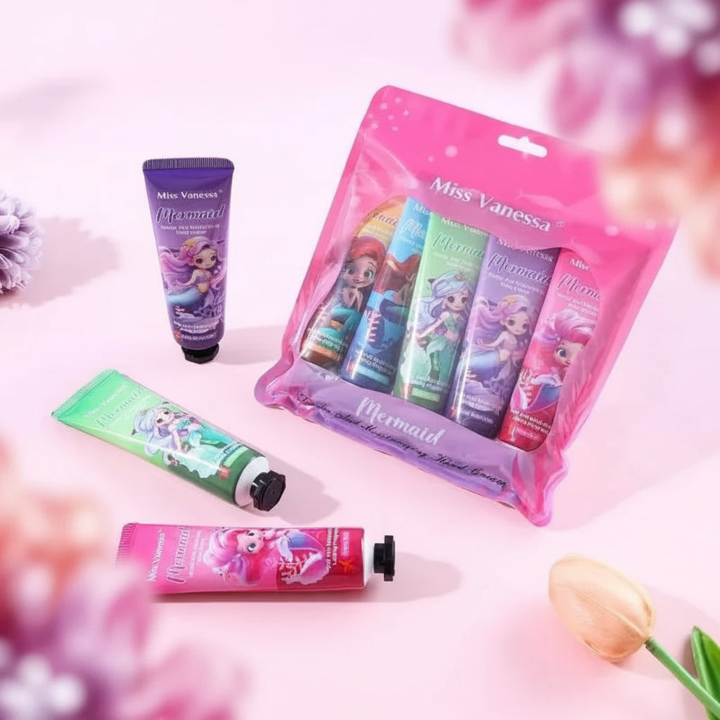 Miss Vanessa Mermaid Hand Creams - 5 Pcs Set - Each 30g