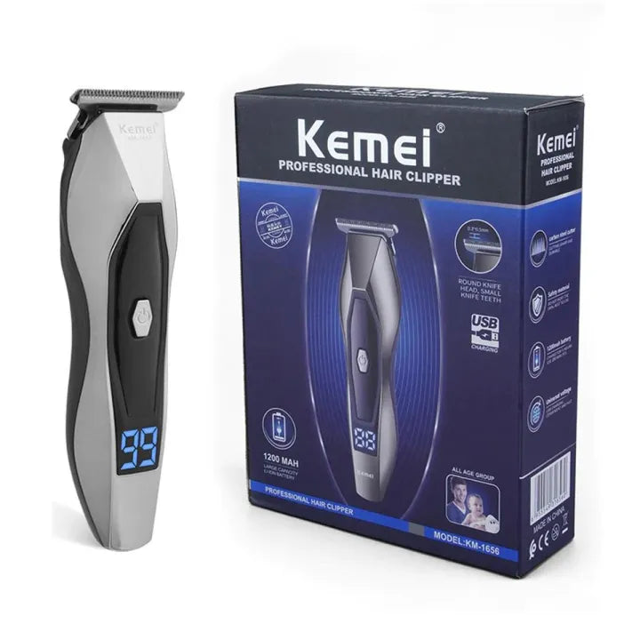 Kemei km-1656 LCD Electric Hair Clipper
