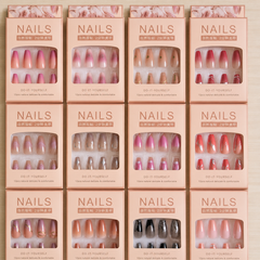 Luxury Gradient Press On Nails – 12Pcs