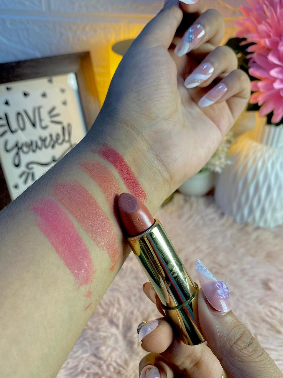SHEGLAM Ember Rose Dynamatte Boom Long-Lasting Matte Lipstick Set (Pack of 4)