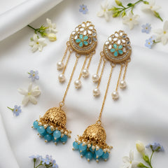 Kashmiri Long Jhumki Earrings – Luxury Style