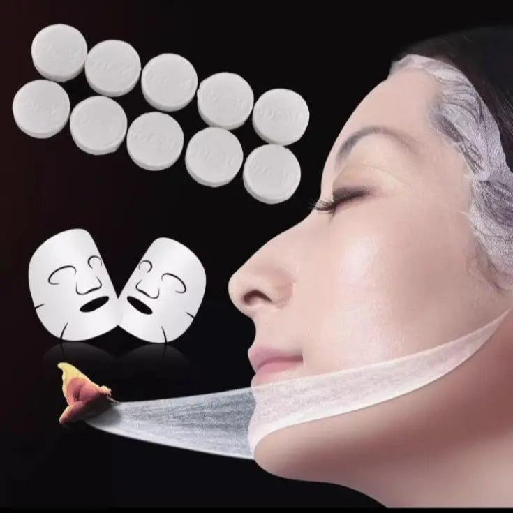 Bioaqua Compressed Facial Toffee Face Sheet Mask - 50 Pcs