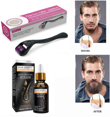 Pack Of 02 Hair Growth Oil Derma Roller - 0.55mm