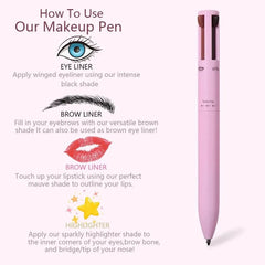 4 In 1 Makeup Pen - Multi function water proof