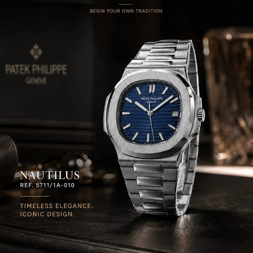 Patek Philippe Style Famous Model Watch - With Box