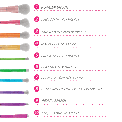 BH Cosmetics Take Me Back To Brazil - 10 Pieces Brush Set