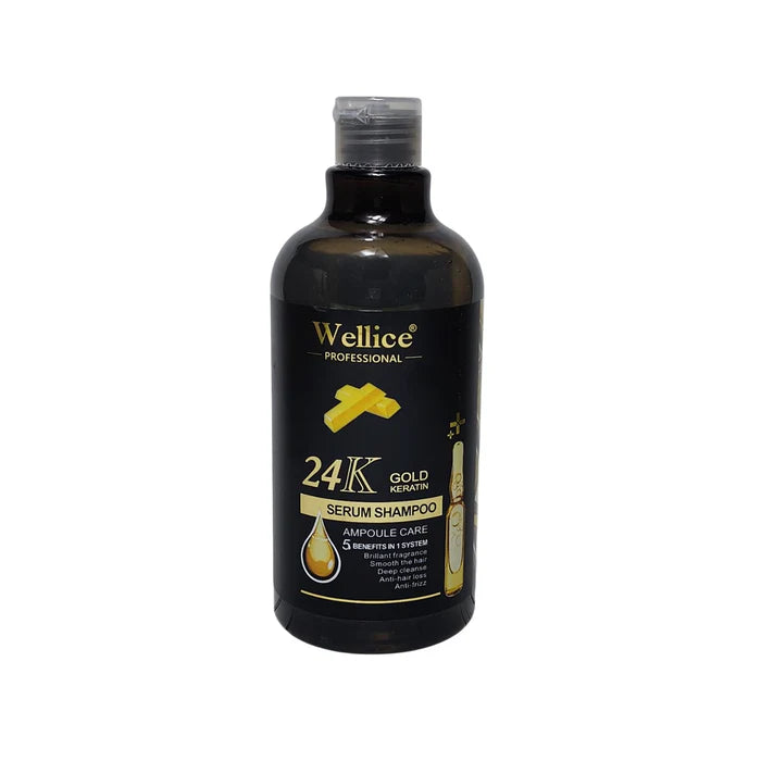 Welice 24K Gold Keratin Serum Shampoo - 500ml Welice 24K Gold Keratin Serum Shampoo - 500ml