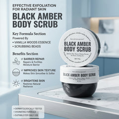 Keratine Queen Black Amber Body Scrub  - 150g