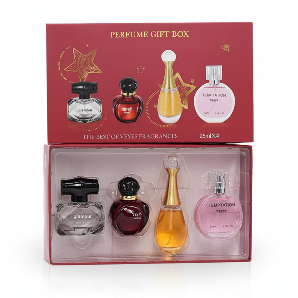 Veyes Perfume Gift Box for Women – 4 × 25ml