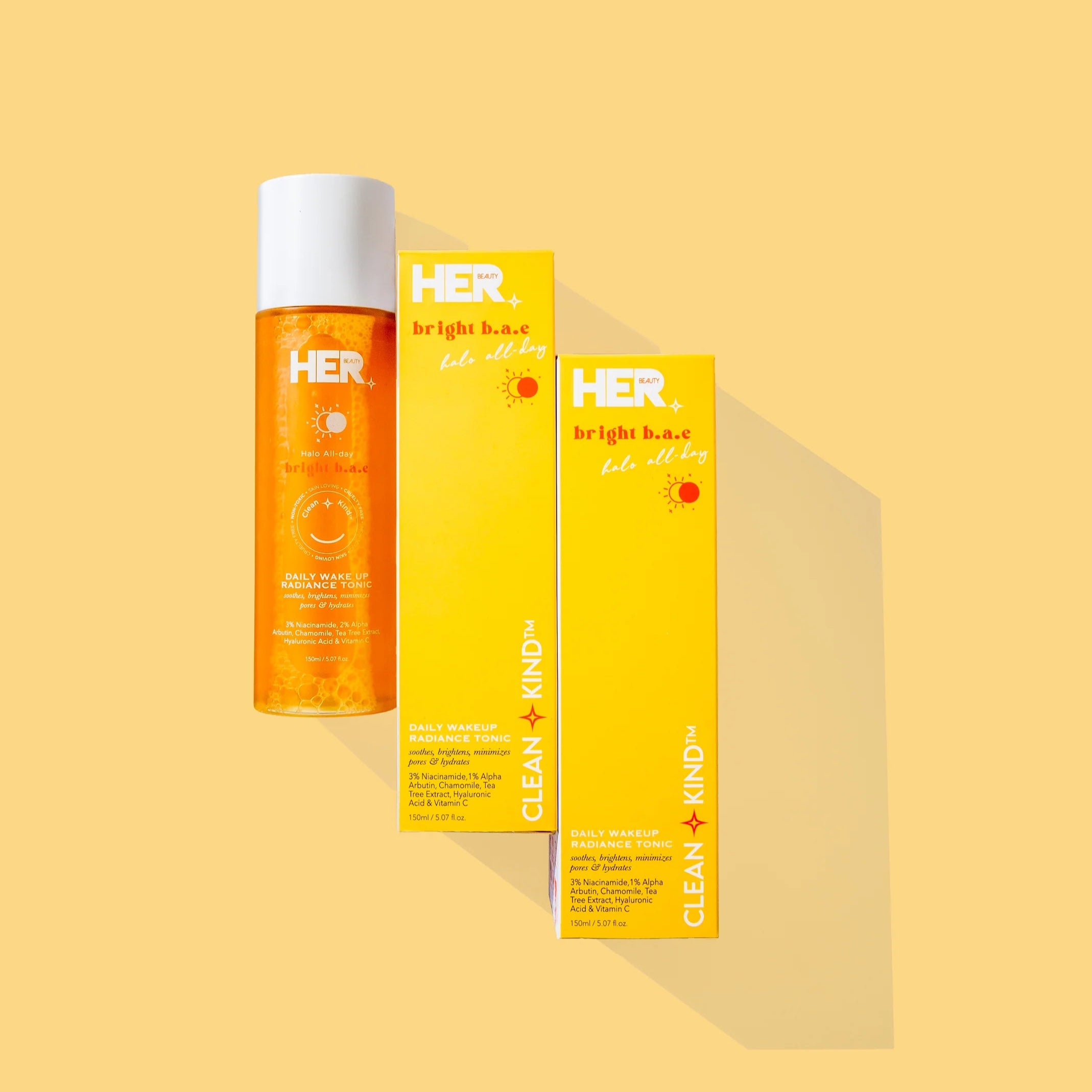 HER Beauty bright bae Daily Wakeup Radiance Tonic 120ml / 4.05 fl.oz.