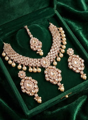 Kundan Shisha Necklace Set