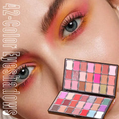 Miss Rose Matte Shimmer Eye Shadows Palette - 42 Color