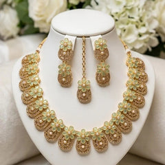 Floral Cubic Zirconia Jewelry Set