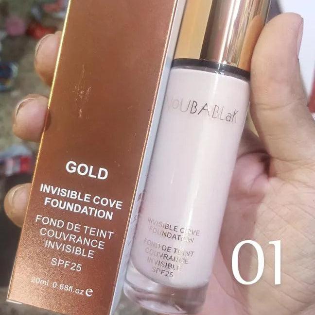 NoubaBlak Gold Invisible Cover Foundation SPF 25 – 20ml
