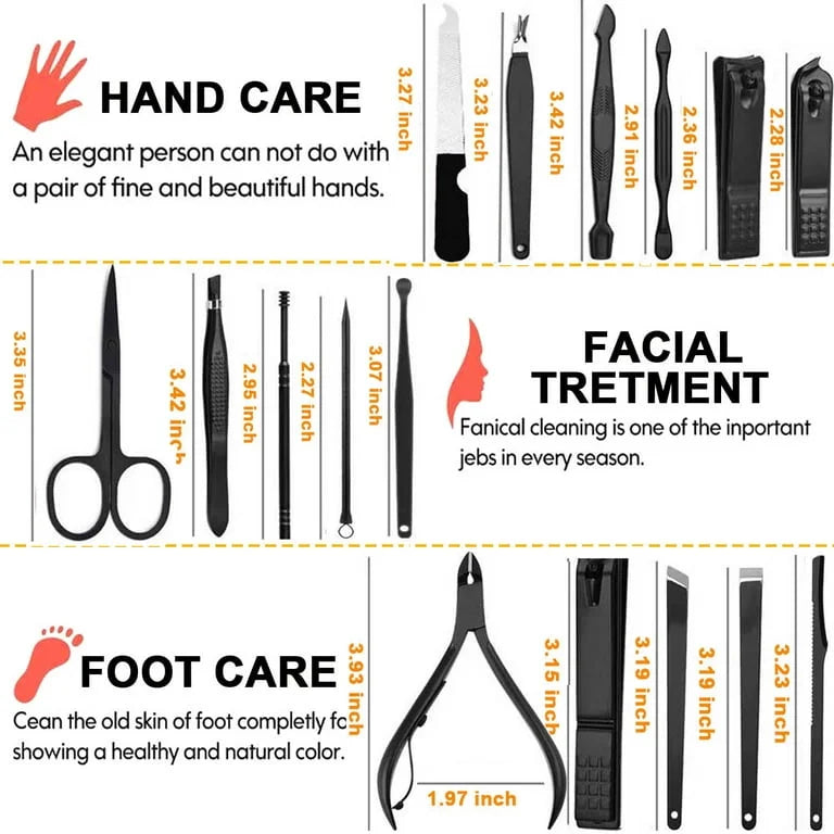 16-in-1 Professional Manicure Pedicure Set - Each