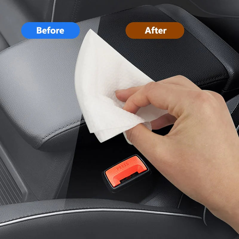 Car interior cleaning and polishing Wipes - PACK OF 80