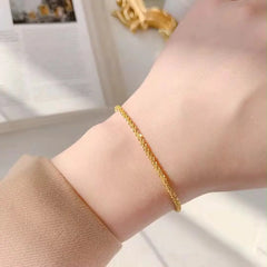 Gold Sparkling Mesh Chain Bracelet