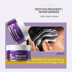 Kormesic 5% Minoxidil 4-in-1 Hair Massage Cream - 100g