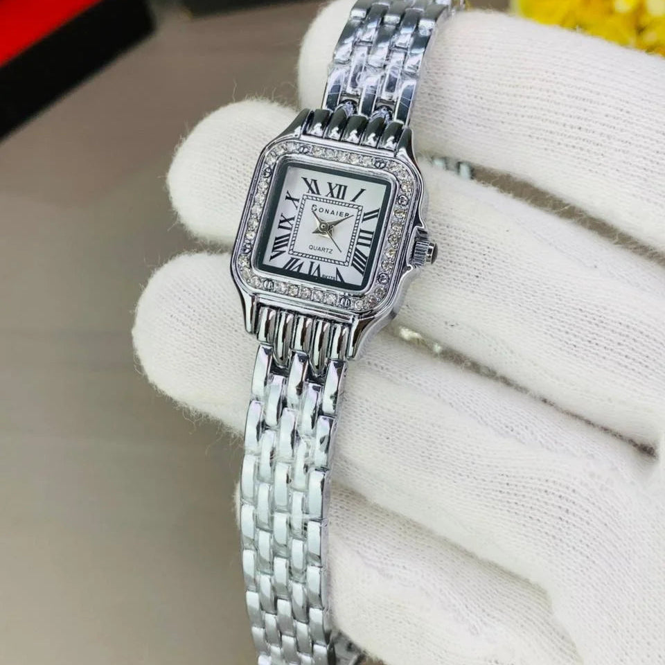 BONAIER Classic Square Two Tone Watch