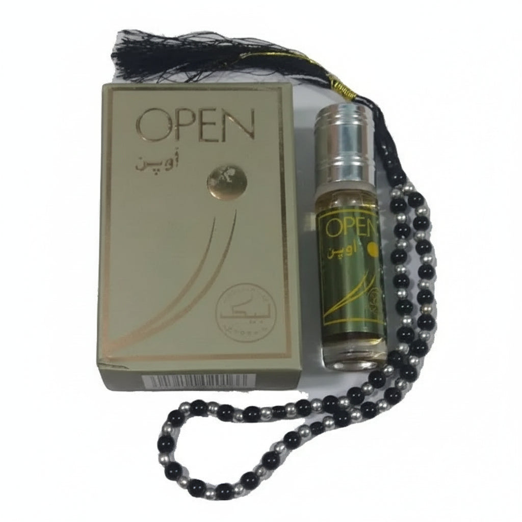 Original labbaik Open attar With Tasbeeh - 6ml
