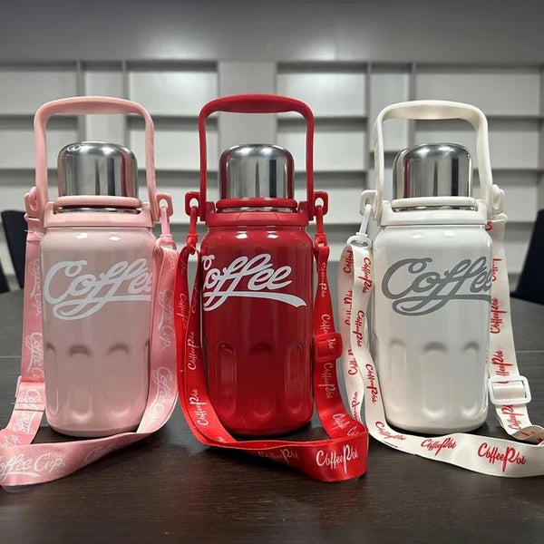 Stainless Steel Vacuum Coffee Thermos - 800ml