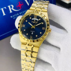 TROVE Men's Slim Watch – Water Resistant with Working Date