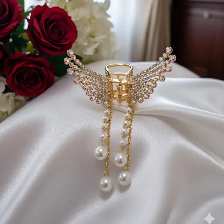 Butterfly hair clip catcher