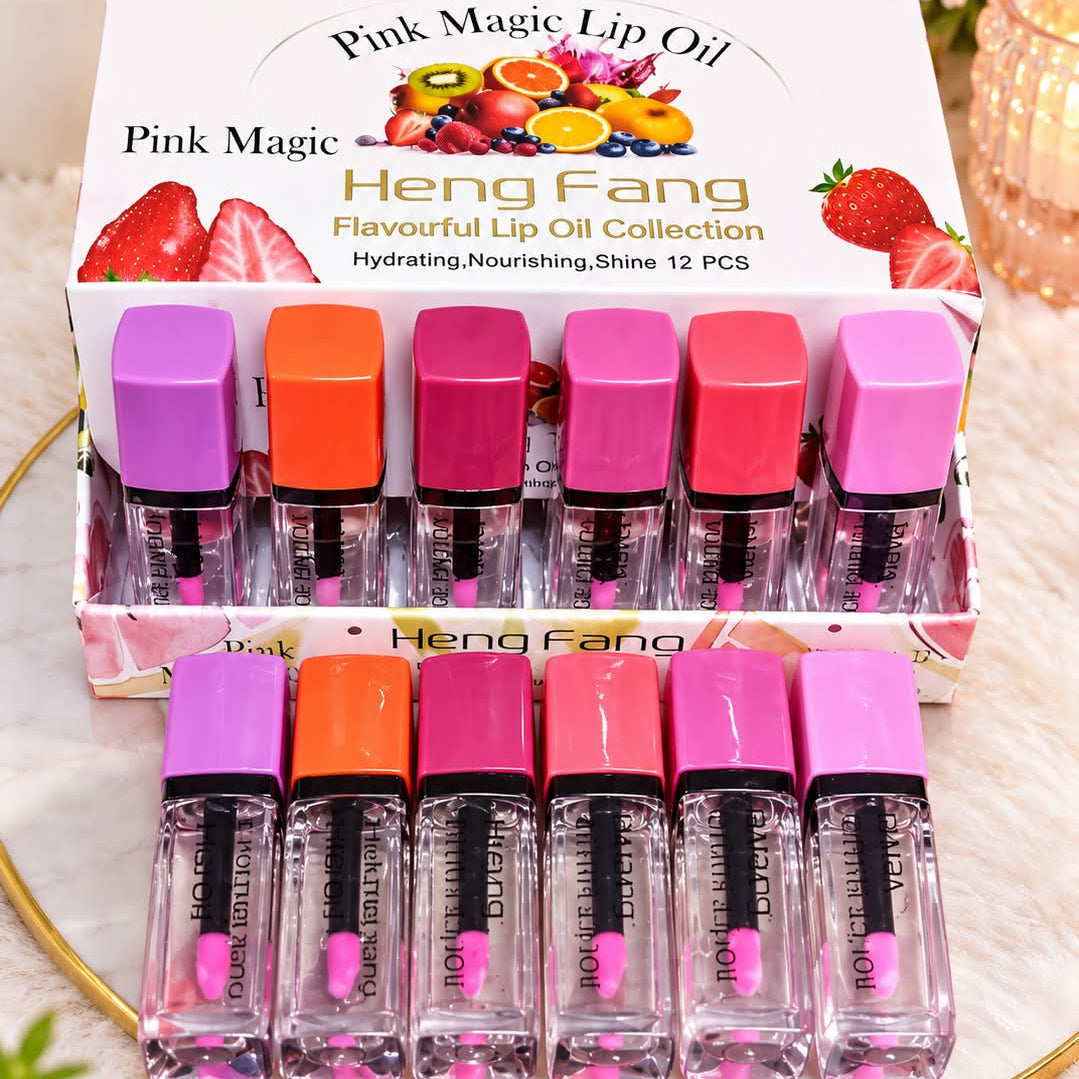 Heng Fang Pink Magic Flavourful Lip Oil - Each