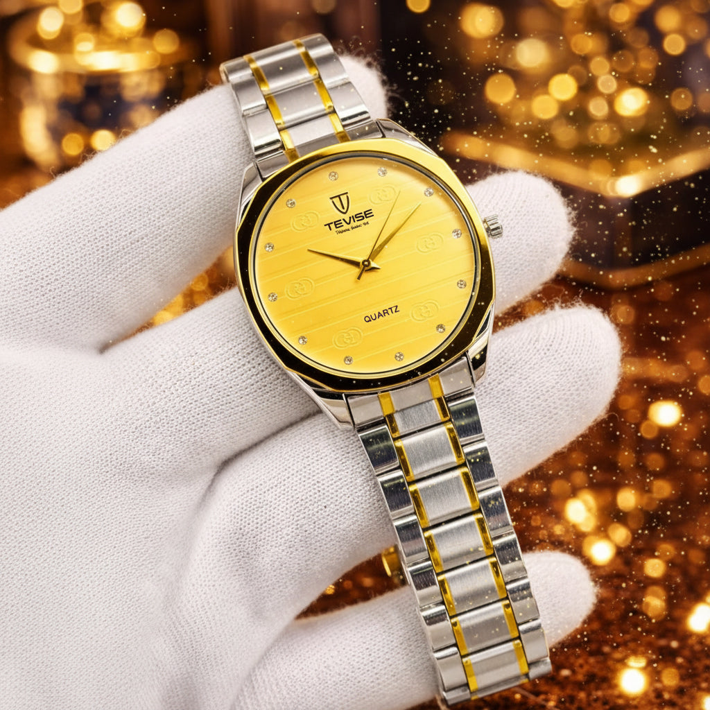 Tevise quartz analog men's wrist watch
