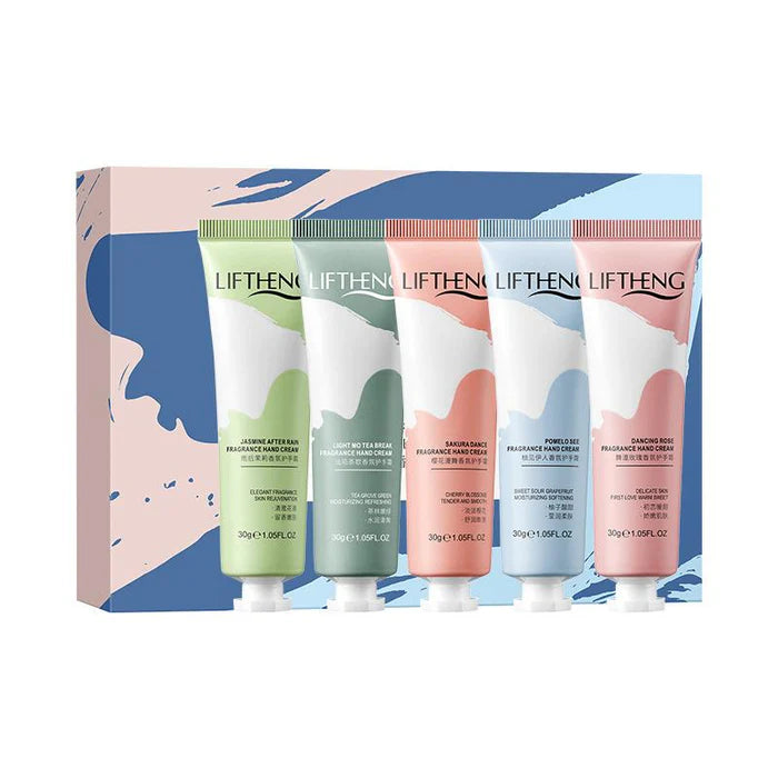 LIFTHENG Set of 5 Perfume Fragrance Scent Hand Cream