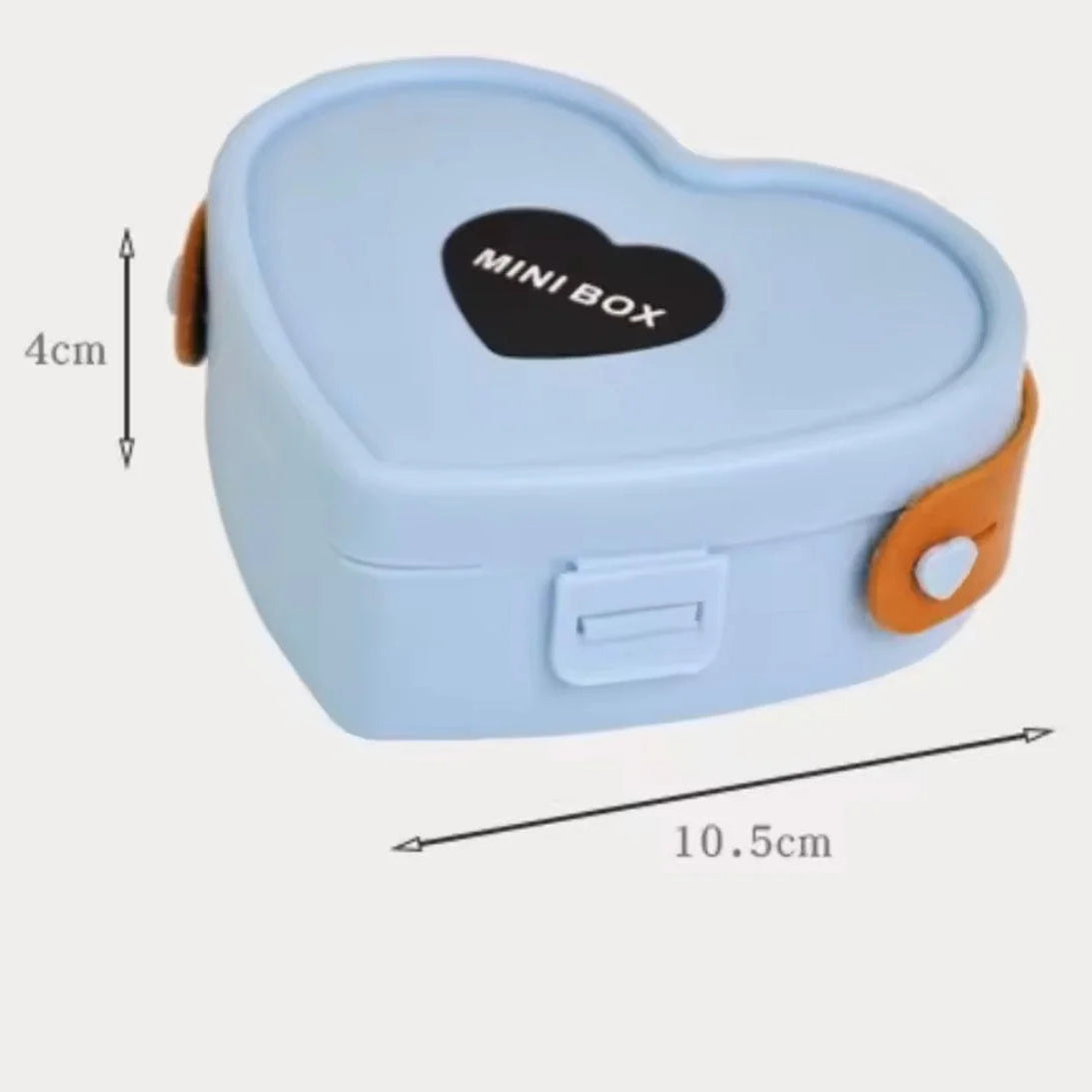 Heart Shaped Mini Jewellery Box with Mirror
