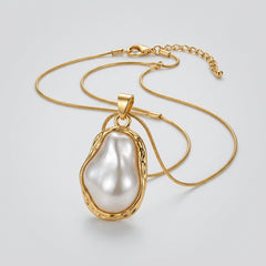 Irregular Baroque Faux Pearl Jewelry Set